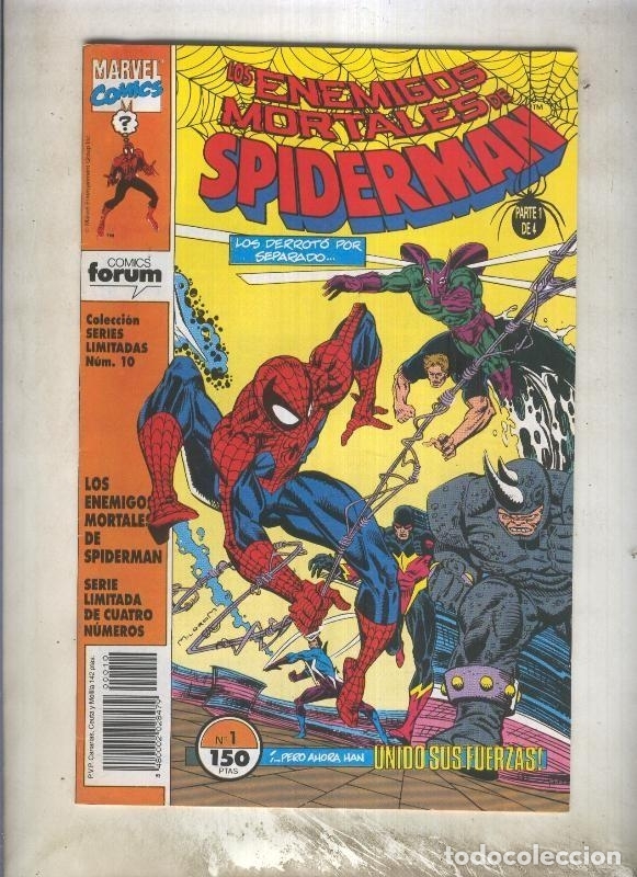 Series Limitadas Numero 10 Los Enemigos Mortales De Spiderman Numero 1 - 