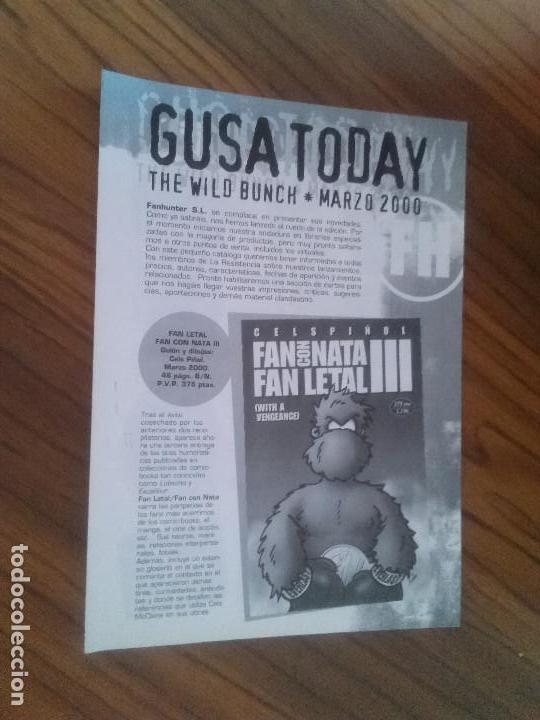 Comics: GUSA TODAY. THE WILD BUNCH. MARZO 2000. A5 FORMATO 4 P&Aacute;GINAS EN BLANCO Y NEGRO. BUEN ESTADO caj. 136