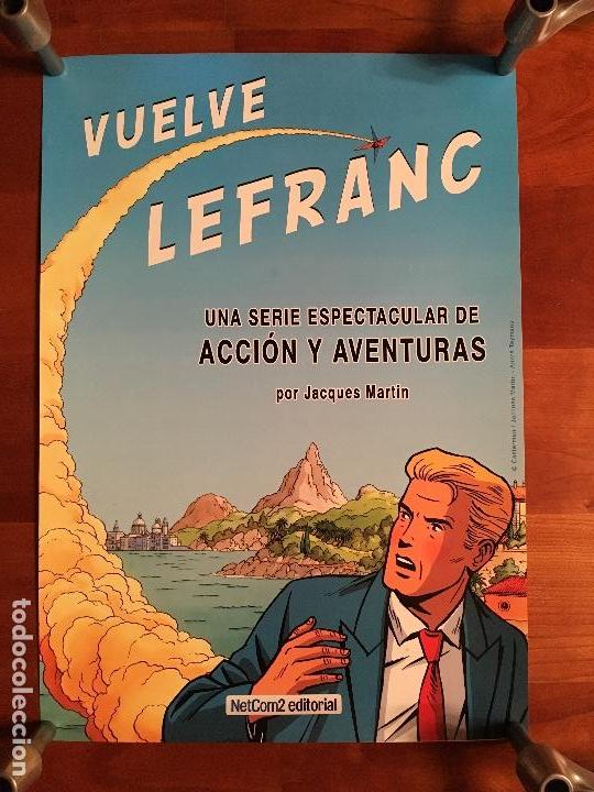 C&oacute;mics: LEFRANC. CARTEL PUBLICITARIO. JACQUES MARTIN. NETCOM2. - Foto 1