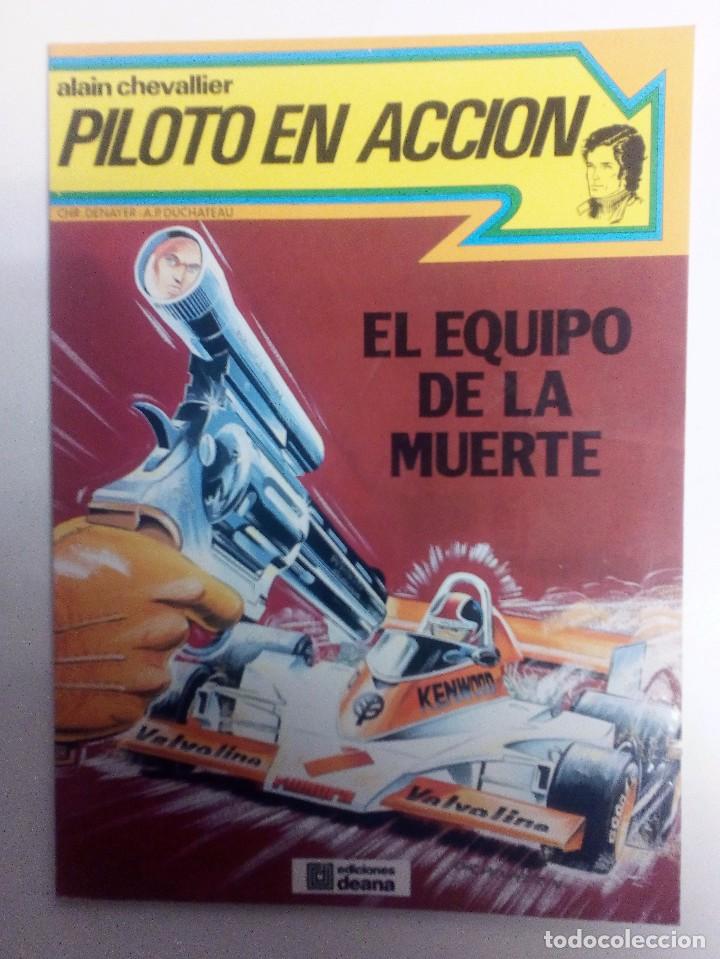 Comics: PILOTO EN ACCI&Oacute;N  EL EQUIPO DE LA MUERTE    ALAIN CHEVALLIER     EDICIONES DEANA