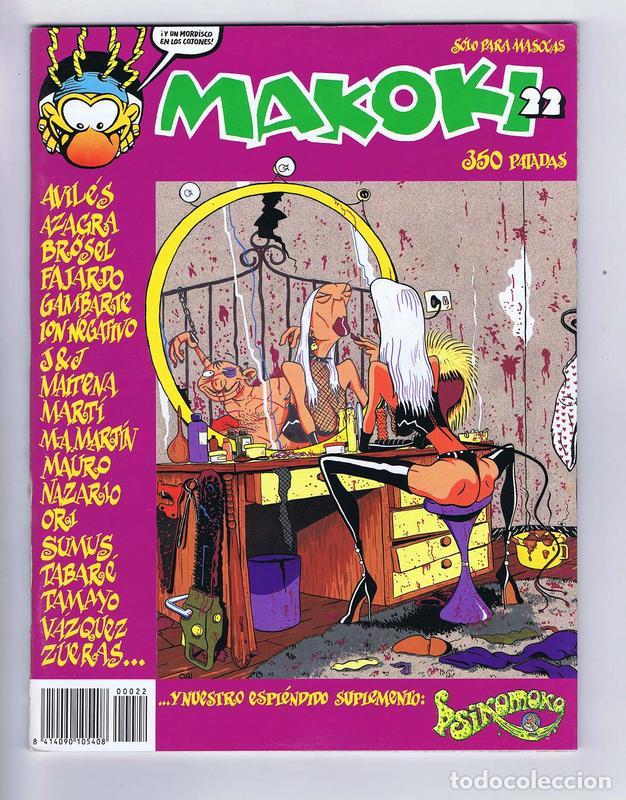 Comics: MAKOKI SEGUNDA &Eacute;POCA 22. S&Oacute;LO PARA MASOCAS + PSICOMOKO (Vvaa) Makoki, 1989. OFRT
