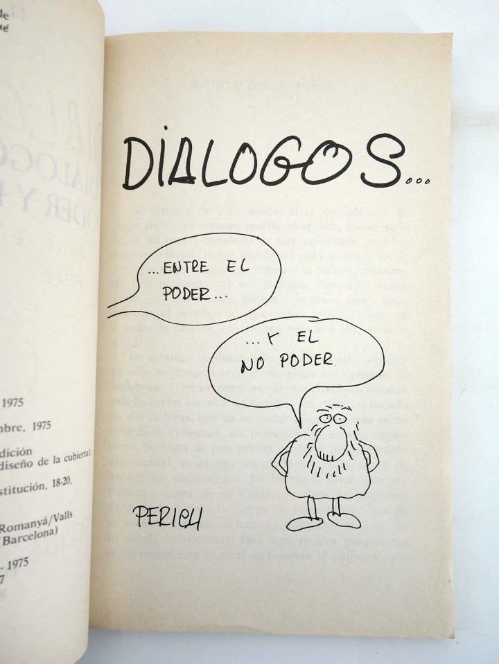 C&oacute;mics: DI&Aacute;LOGOS ENTRE EL PODER Y EL NO PODER (El Perich) Laia, 1975. OFRT - Foto 3