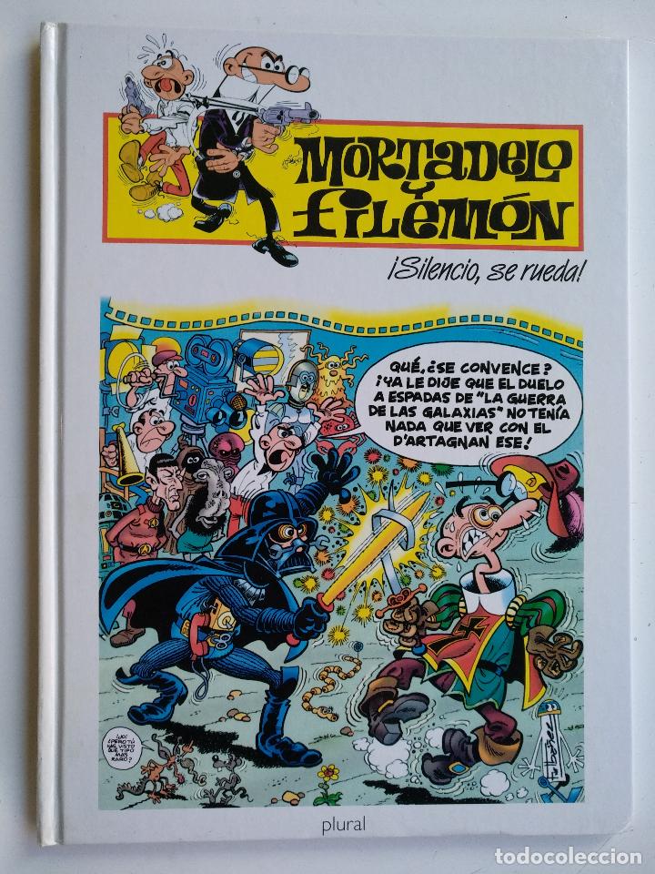 C&oacute;mics: MORTADELO Y FILEMON, SILENCIO SE RUEDA. ED. PLURAL - Foto 1