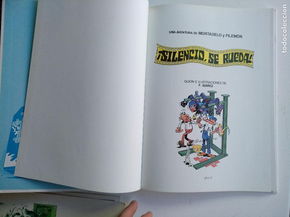 C&oacute;mics: MORTADELO Y FILEMON, SILENCIO SE RUEDA. ED. PLURAL - Foto 3