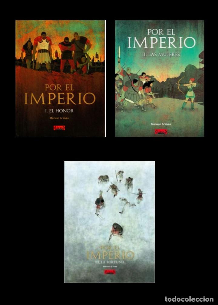 C&oacute;mics: Por el imperio de Bastien Viv&egrave;s & Merwan (COLECCION COMPLETA EN TRES TOMOS TAPA DURA)-MUY BUENA-