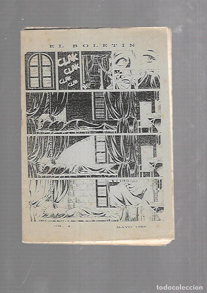 Comics : EL BOLETIN. N&ordm; 4. MAYO 1988. TEBEO. ILUSTRADO.