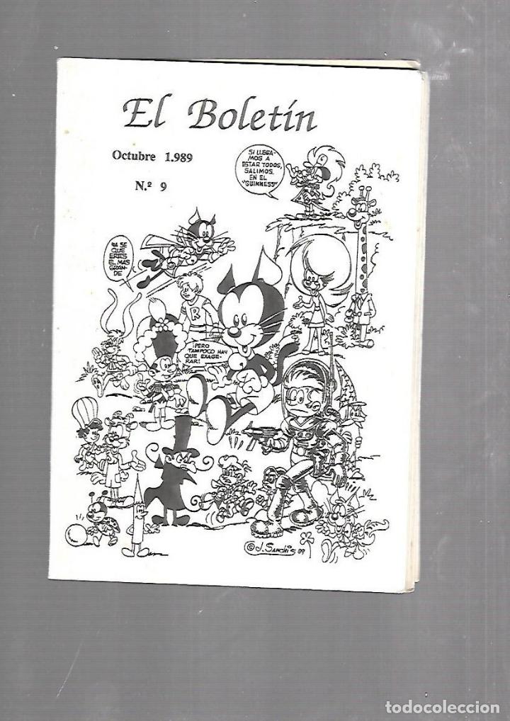 Comics : EL BOLETIN. N&ordm; 9. OCTUBRE 1989. TEBEO. ILUSTRADO.