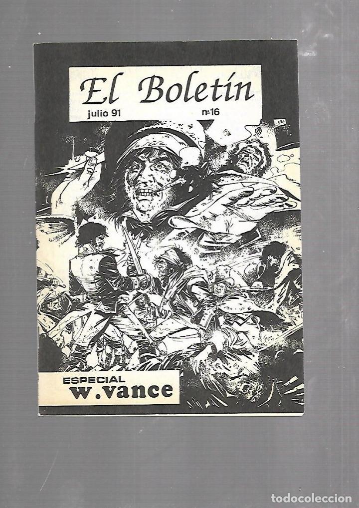 Comics : EL BOLETIN. N&ordm; 16. JULIO 1991. TEBEO. ILUSTRADO.