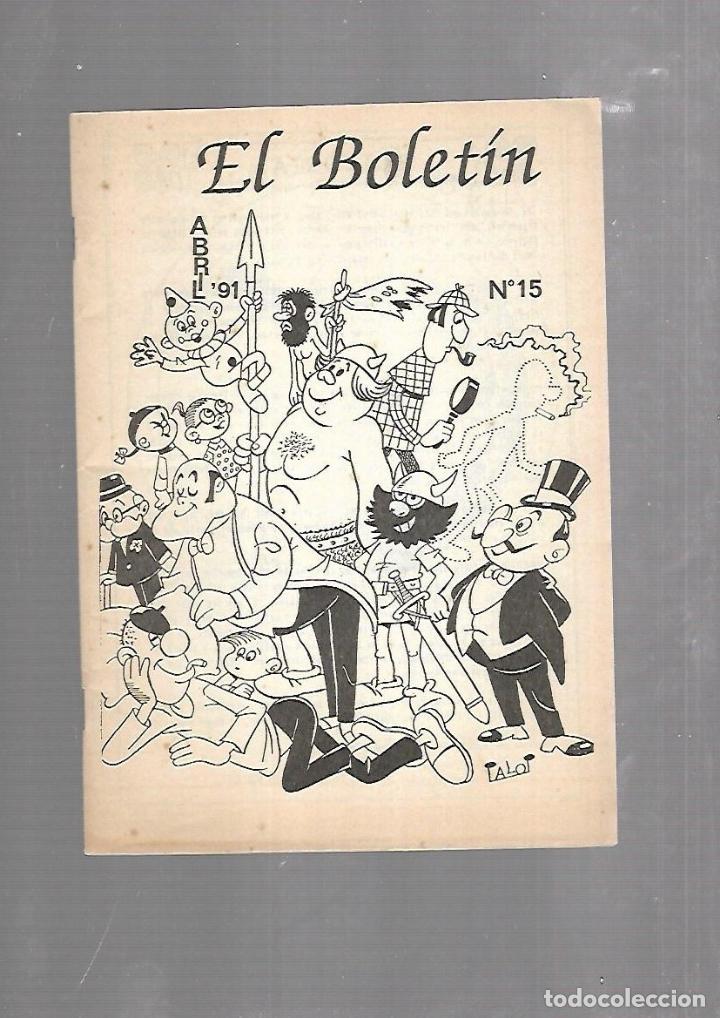 Comics : EL BOLETIN. N&ordm; 15. ABRIL 1991. TEBEO. ILUSTRADO.