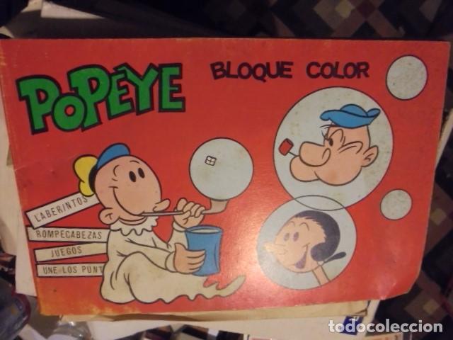 C&oacute;mics: POPEYE BLOQUE COLOR - 1981 EDIPRINT - PASATIEMPOS - SIN USAR - Foto 1