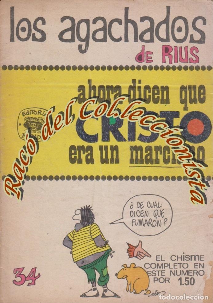 Fumetti: LOS AGACHADOS N. 34 , AHORA DICEN QUE CRISTO ERA UN MARCIANO, EDITORIAL POSADA, 1970