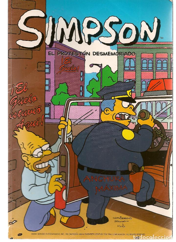 C&oacute;mics: SIMPSON. N&ordm; 37. EL PROTEST&Oacute;N DESMEMORIADO.  BONGO. (ST/) - Foto 1