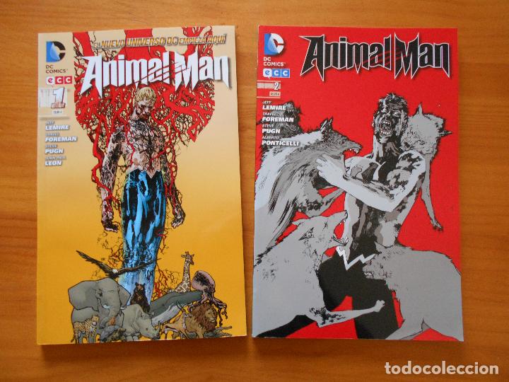 C&oacute;mics: ANIMAL MAN N&ordm; 1 Y N&ordm; 2 - LEMIERE - FOREMAN - PUGH - LEON - DC - ECC COMICS (BC) - Foto 1