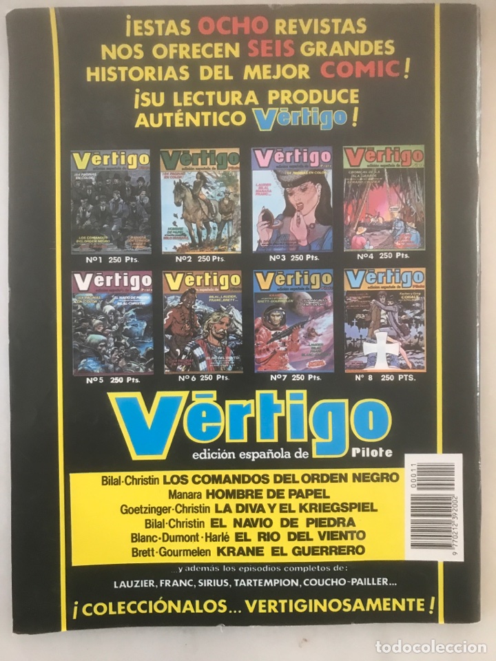 C&oacute;mics: V&eacute;rtigo (edici&oacute;n espa&ntilde;ola de Pilote) - Foto 2