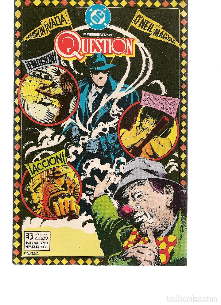 C&oacute;mics: QUESTION. N&ordm; 20. DC / ZINCO. (ST/C73) - Foto 1
