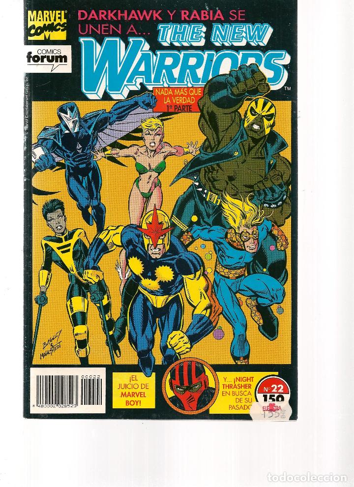 C&oacute;mics: THE NEW WARRIORS. N&ordm; 22. FORUM. 1993. (ST/C73)