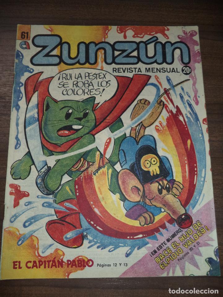 Comics : CUBA. ZUNZ&Uacute;N. N&ordm; 61. OCTUBRE. 1986.