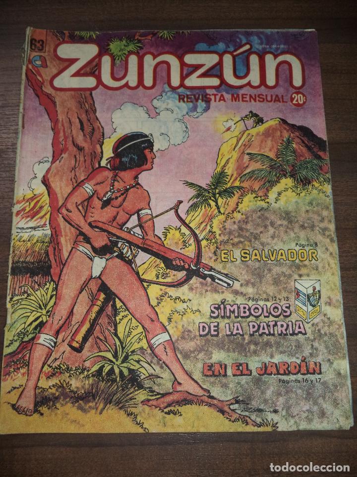 Comics : CUBA. ZUNZ&Uacute;N. N&ordm; 63. ENERO. 1987.