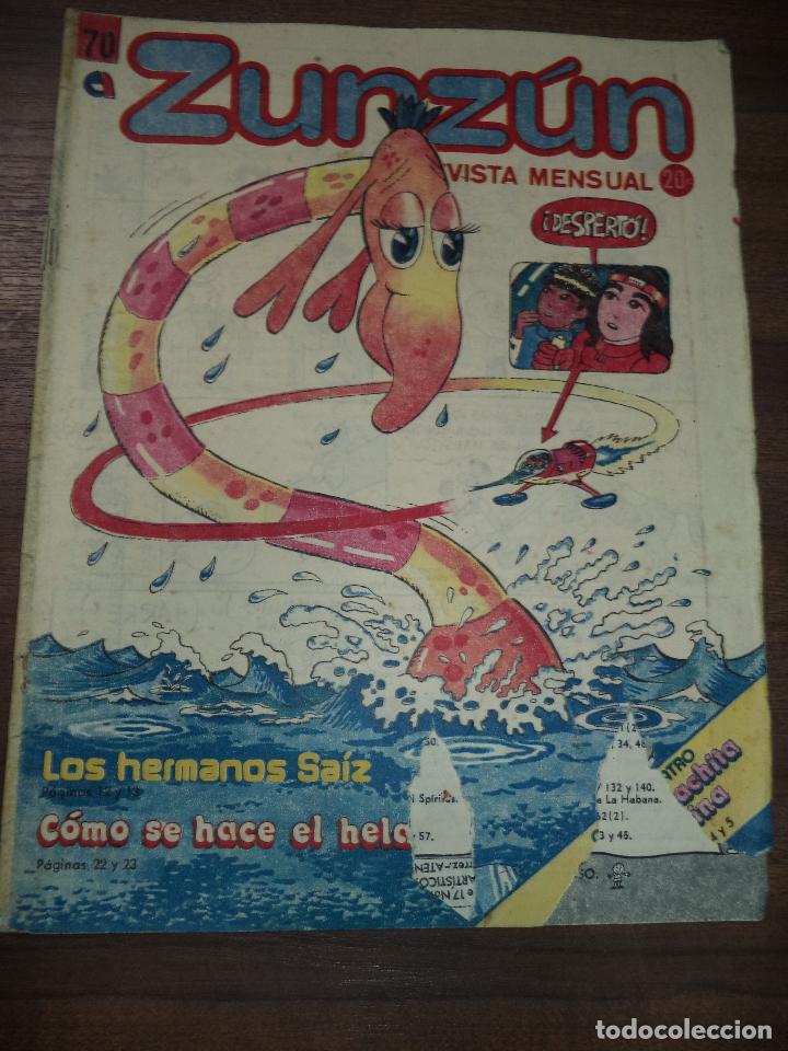 Comics : CUBA. ZUNZ&Uacute;N. N&ordm; 70. AGOSTO. 1987.