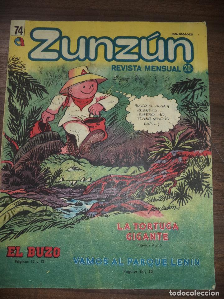 Comics : CUBA. ZUNZ&Uacute;N. N&ordm; 74. DICIEMBRE. 1987.