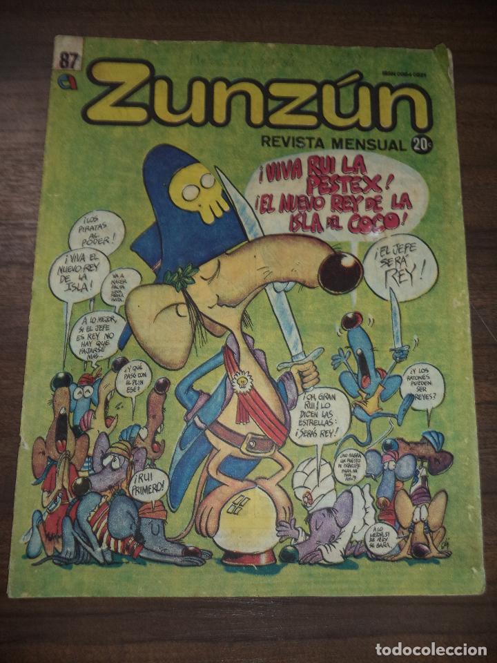 Comics : CUBA. ZUNZ&Uacute;N. N&ordm; 87. MARZO. 1989.
