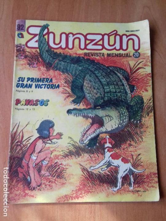 Comics : CUBA. ZUNZ&Uacute;N. N&ordm; 92. AGOSTO - SEPTIEMBRE. 1989.