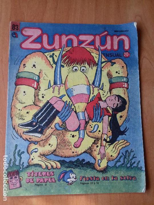 Comics : CUBA. ZUNZ&Uacute;N. N&ordm;83. NOVIEMBRE. 1988.