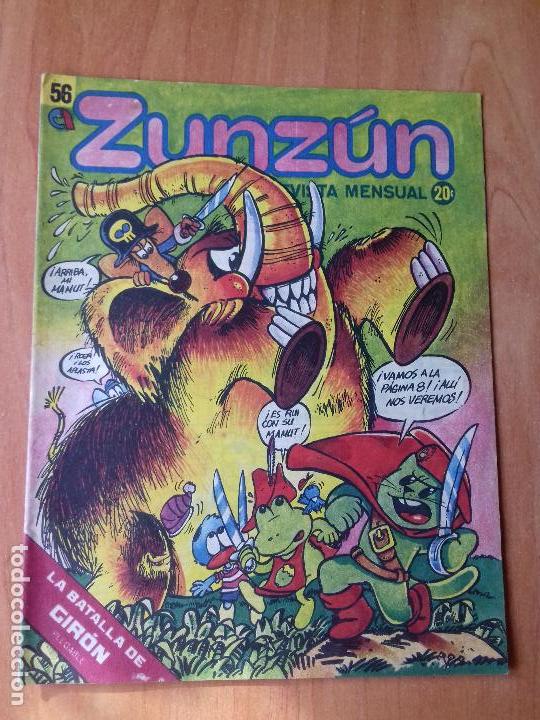 Comics : CUBA. ZUNZ&Uacute;N. N&ordm;56. ABRIL. 1986.