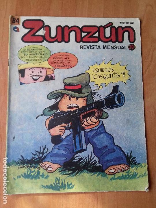 Comics : CUBA. ZUNZ&Uacute;N. N&ordm;84. DICIEMBRE. 1988.