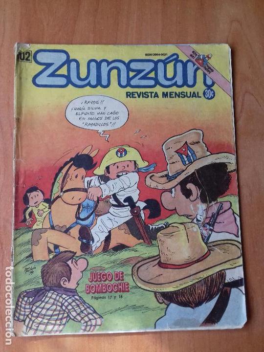 Comics : CUBA. ZUNZ&Uacute;N. N&ordm;102. MARZO. 1991.