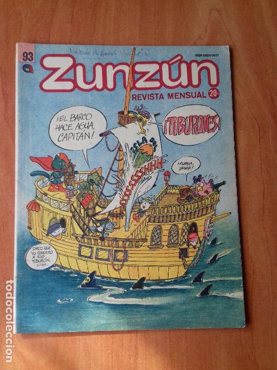 Comics : CUBA. ZUNZ&Uacute;N. N&ordm;93. OCTUBRE. 1989.