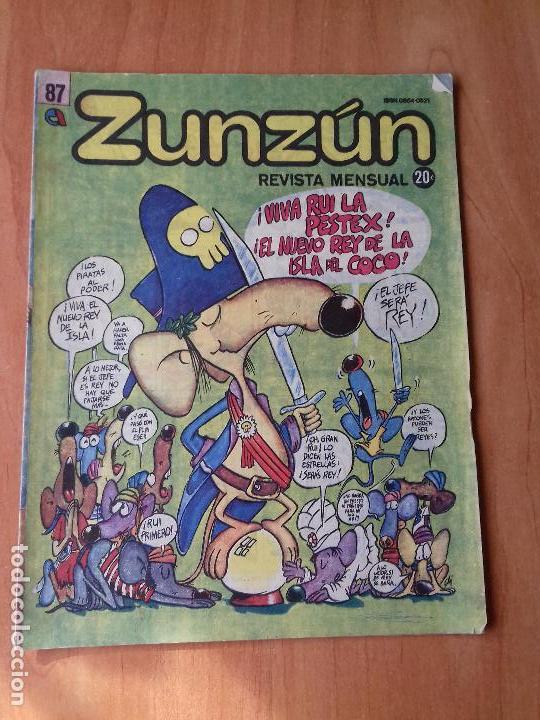 Comics : CUBA. ZUNZ&Uacute;N. N&ordm;87. MARZO. 1989.
