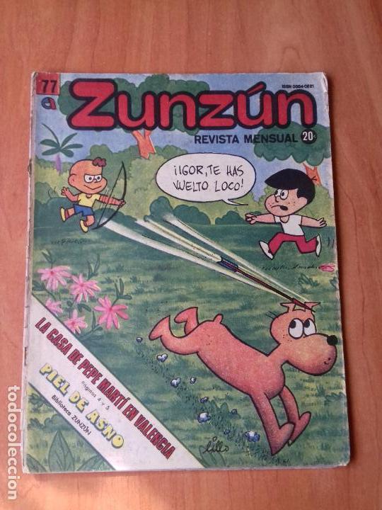 Comics : CUBA. ZUNZ&Uacute;N. N&ordm;77. MAYO. 1988.