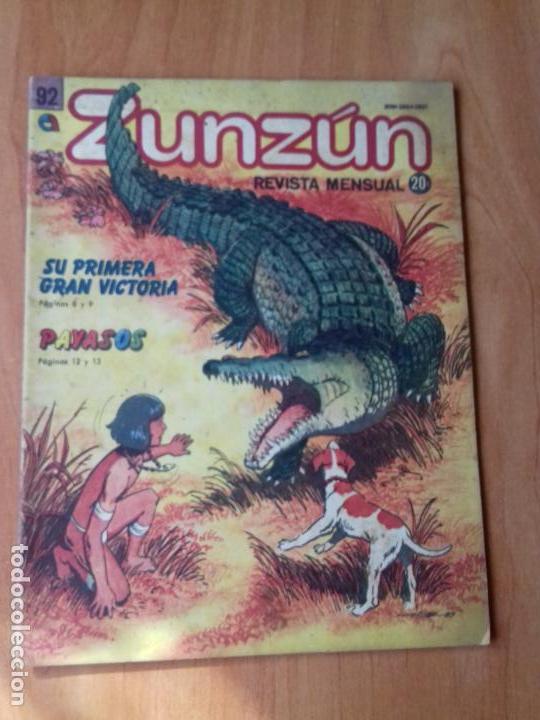 Comics : CUBA. ZUNZ&Uacute;N. N&ordm; 92. AGOSTO - SEPTIEMBRE. 1989.