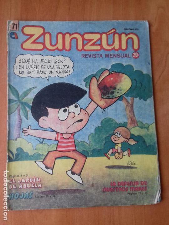 Comics : CUBA. ZUNZ&Uacute;N. N&ordm;71. SEPTIEMBRE. 1987.