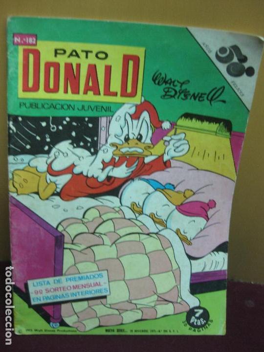 C&oacute;mics: PATO DONALD N&ordm; 182. EDICIONES RECREATIVAS 1973. - Foto 1