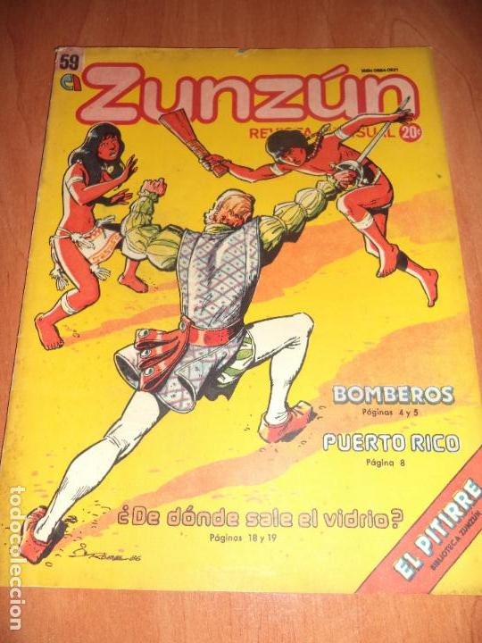 Comics: CUBA. ZUNZ&Uacute;N. N&ordm; 59. AGOSTO, 1986.