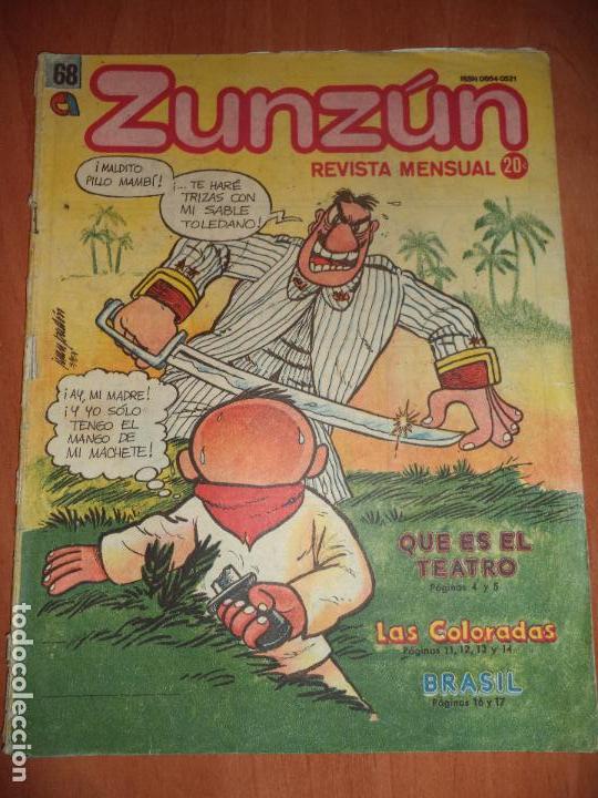 Comics: CUBA. ZUNZ&Uacute;N. N&ordm; 68. JUNIO, 1987.