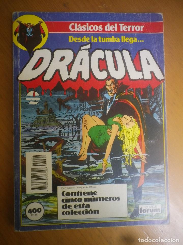 C&oacute;mics: CLASICOS DEL TERROR DRACULA CON LOS NUMEROS 1-2-3-4-5 - Foto 1