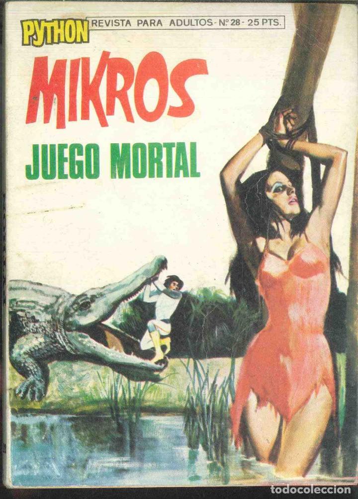 C&oacute;mics: PYTHON N&ordm; 28 MIKROS , JUEGO MORTAL - Foto 1