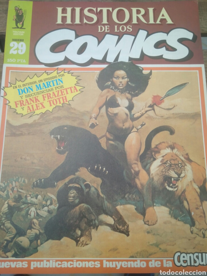 C&oacute;mics: HISTORIA DE LOS COMIC FACICULO 29 EN INTERIOR DON MARTIN FRANK FRAZETTA - Foto 1