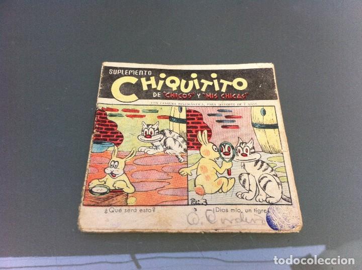 Comics: SUPLEMENTO CHIQUITITO DE CHICOS Y MIS CHICAS. MEDIDAS: 10 x 10cm