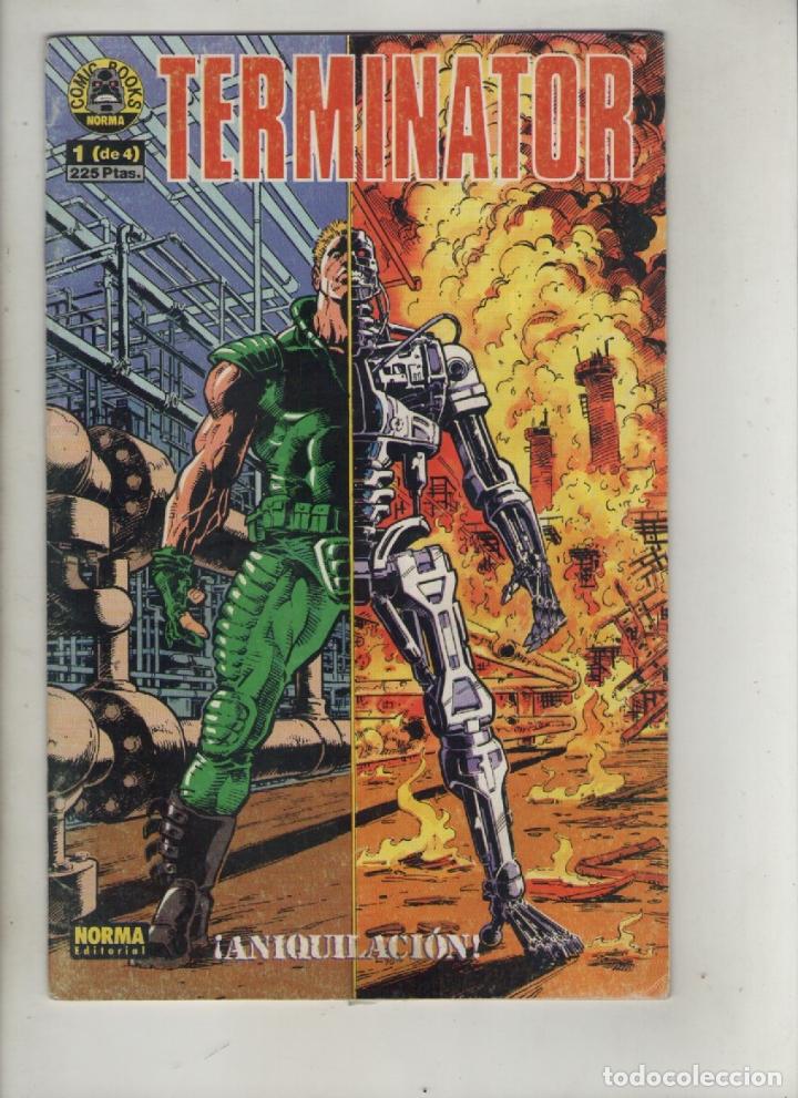 C&oacute;mics: terminator-aniquilacion-norma-serie de 4n&ordm;-a&ntilde;o 1991-color-formato grapa-n&ordm; 1