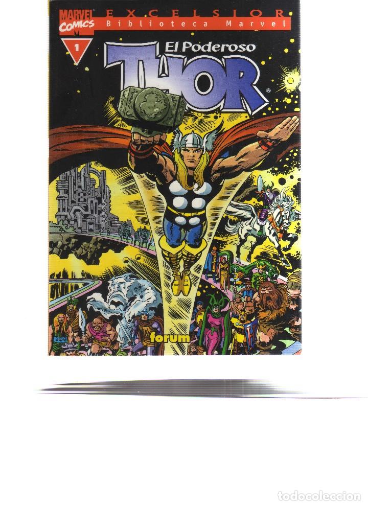 C&oacute;mics: THOR EL PODEROSO BIBLIOTECA MARVEL LOTE DE 14 NUMEROS SUELTOS - Foto 1