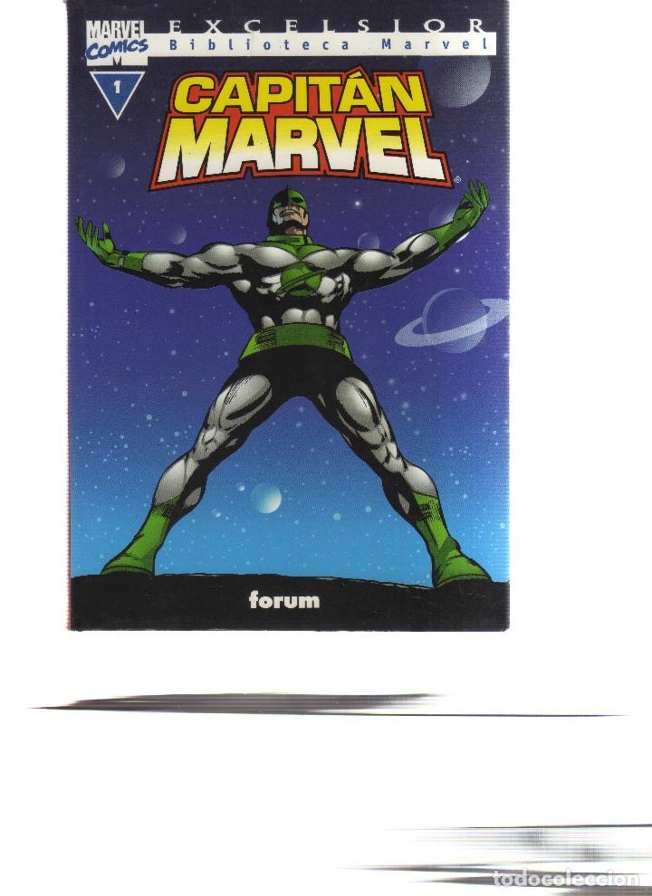 C&oacute;mics: CAPITAN MARVEL BIBLIOTECA MARVEL 9 NUMEROS DEL 1 AL 10 FALTA EL N,3 - Foto 1