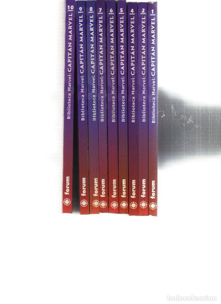 C&oacute;mics: CAPITAN MARVEL BIBLIOTECA MARVEL 9 NUMEROS DEL 1 AL 10 FALTA EL N,3 - Foto 2