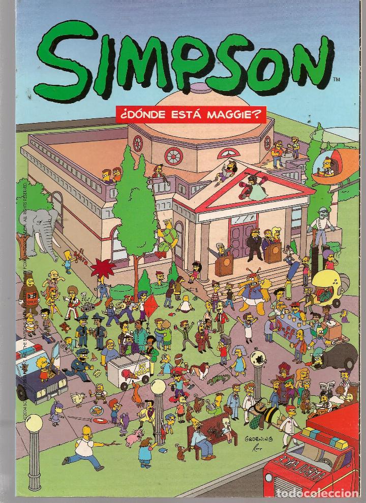 C&oacute;mics: SIMPSON. &iquest;D&Oacute;NDE EST&Aacute; MAGGIE?. BONGO EDICIONES.(ST/A16) - Foto 1