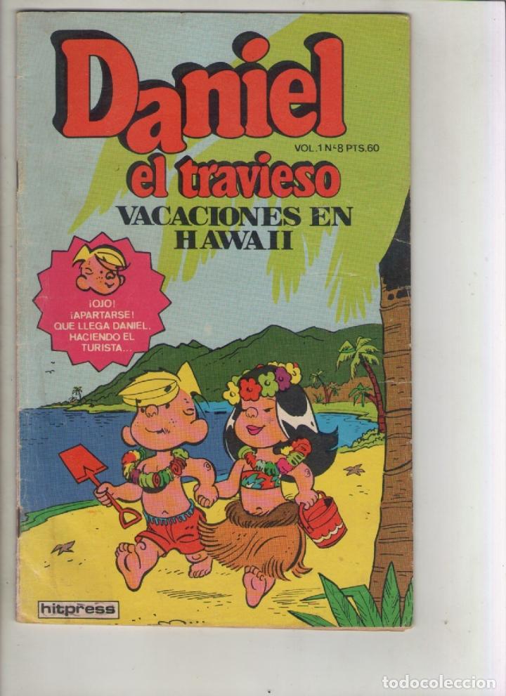 Comics: daniel el travieso-hitpres-a&ntilde;o 1981-color-vol.1-formato grapa-n&ordm; 8-vacaciones en hawaii