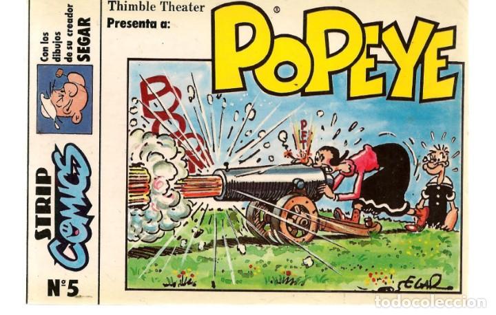 C&oacute;mics: STRIP COMICS. N&ordm; 5. POPEYE. DIBUJOS DE SEGAR.  (ST/MG10) - Foto 1