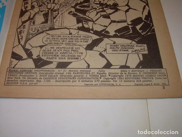 C&oacute;mics: TRES COMICS .......LA COSA Y LOS 4 FANTASTICOS...A&Ntilde;O 1976/9 - Foto 5